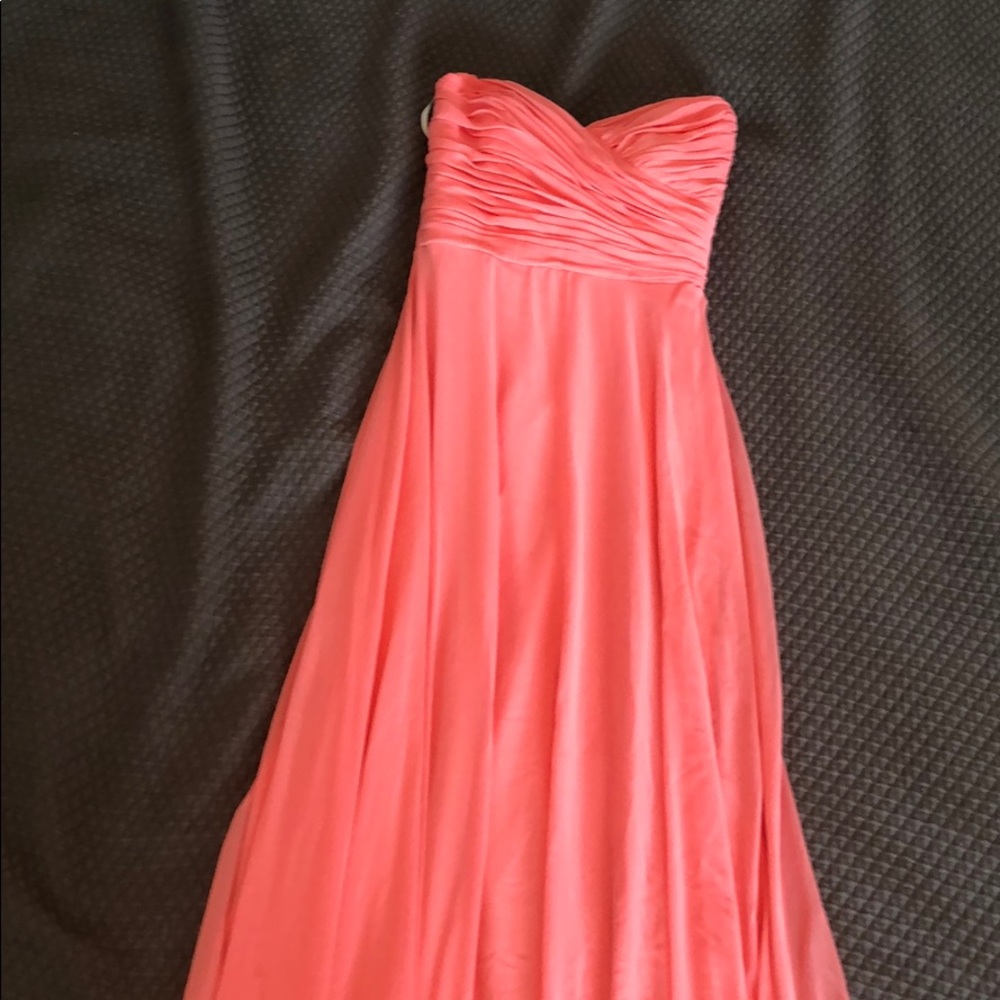 Coral bridesmaid dress